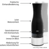 ADE Elektrische Salz-und-Pfeffermühle mit Beleuchtung, schwarz