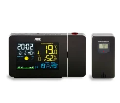 ADE Wetterstation mit Funk-Außensensor und Projektion