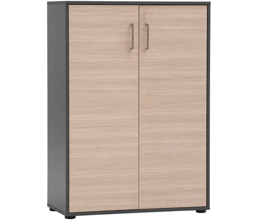 Aktenschrank »Metz«, 2-türig, anthrazit/canello