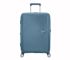 American Tourister Hartschalen-Koffer »Soundbox« Spinner, mittel, stone blue