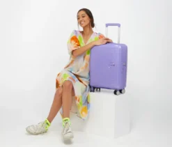 American Tourister Hartschalen-Koffer »Soundbox« Spinner, klein, lavender