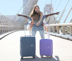 American Tourister Hartschalen-Koffer »Soundbox« Spinner, klein, lavender
