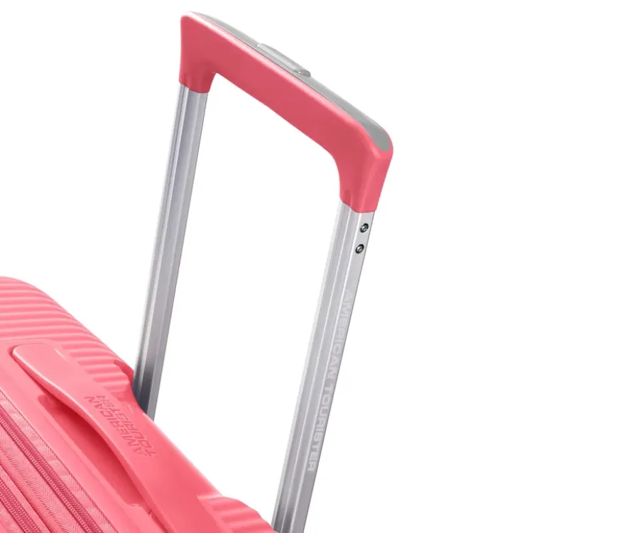 American Tourister Hartschalen-Koffer »Soundbox« Spinner, klein, sun kissed coral