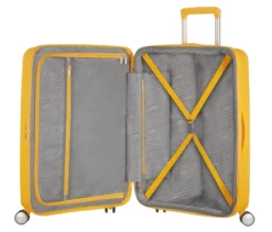 American Tourister Hartschalen-Koffer »Soundbox« Spinner, groß, golden yellow