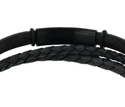 Amor Edelstahl Armschmuck »Leder« für Herren