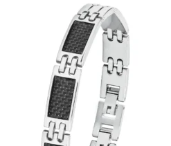 Amor Edelstahl Herren-Armschmuck »Carbon«