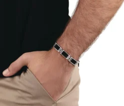 Amor Edelstahl Herren-Armschmuck »Carbon«