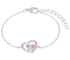 Amor 925 Silber Kinder-Armschmuck »Herz und Schmetterling«