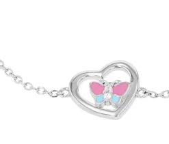 Amor 925 Silber Kinder-Armschmuck »Herz und Schmetterling«