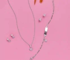 Amor 925 Silber Kinder-Armschmuck »Herz und Figaro«