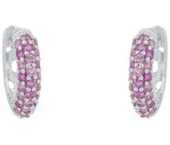 Amor 925 Silber Kinder-Ohrschmuck »Zirkonia rosa«