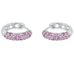 Amor 925 Silber Kinder-Ohrschmuck »Zirkonia rosa«