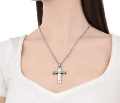 Amor Unisex-Halsschmuck mit Kreuz-Anhänger
