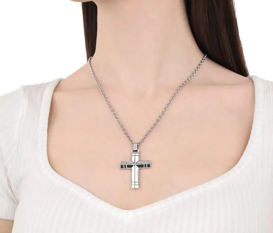 Amor Unisex-Halsschmuck mit Kreuz-Anhänger