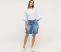 Angels Denim »Lia City« Shorts, hellblau