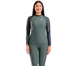 arena Damen-UV-Schutz-Rash-Allover-Langarm-Schwimmshirt