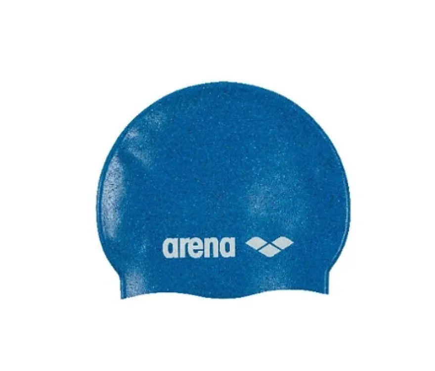 arena Kinder-Badekappe Junior Silikon, blau