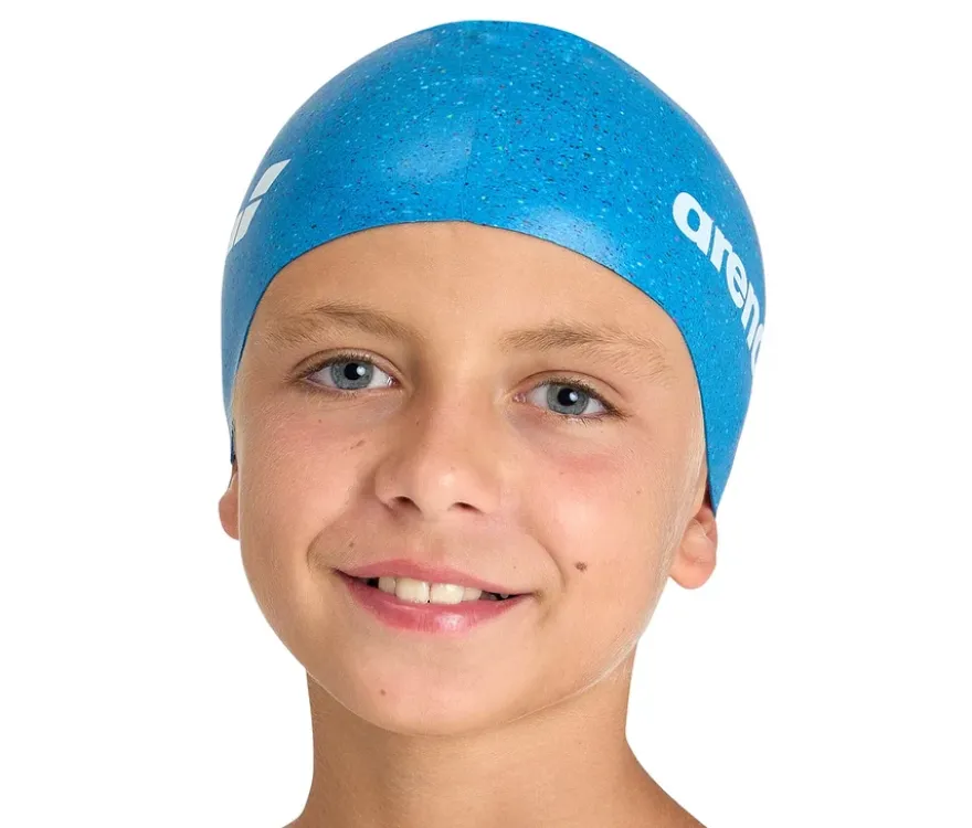 arena Kinder-Badekappe Junior Silikon, blau