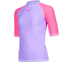 arena Kinder-UV-Kurzarm-Schwimmshirt »Rash Graphic«, lila