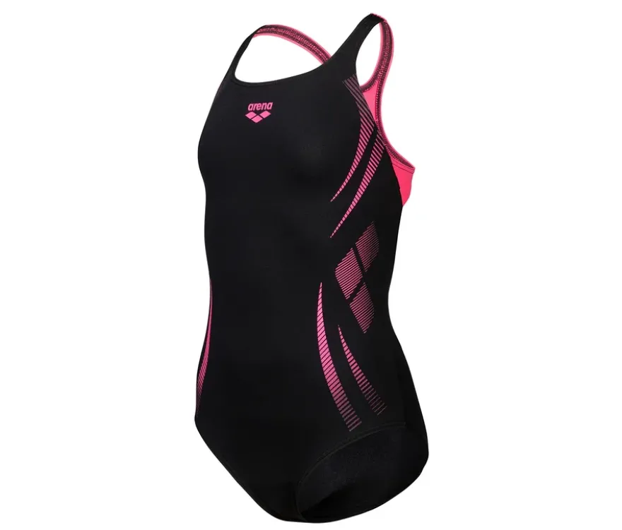 arena Performance Kinder-Badeanzug Poseidonia Swim Pro Back, schwarz