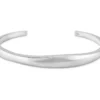 Armreif, 925er Sterlingsilber, organisch, rhodiniert