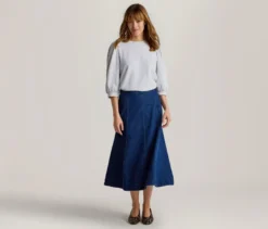 Ausgestellter Jeansrock