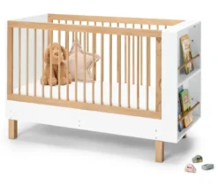 Babybett »Leira« mit integriertem Bücherregal