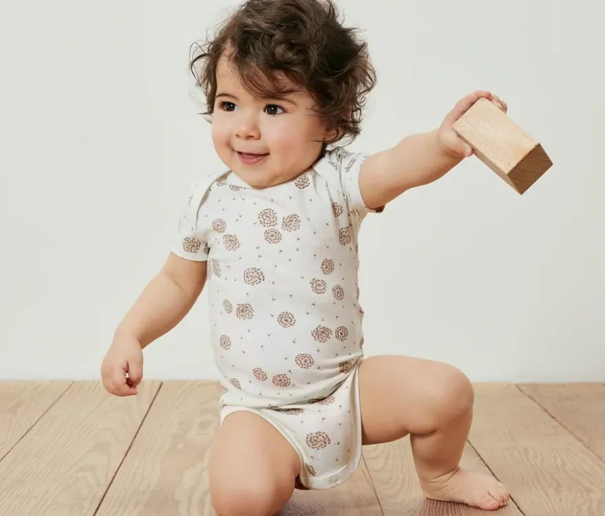 5 Baby-Bodys mit Mitwachsfunktion