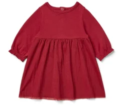Baby-Jersey-Kleid mit Tüll
