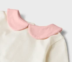 2 Baby-Langarmbodies mit Kragen
