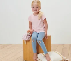 2 Baby-Leggings, Streifen