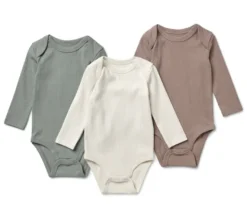 3 Baby-Ripp-Langarmbodys
