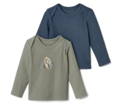 2 Baby-Rippshirts, Outerspace