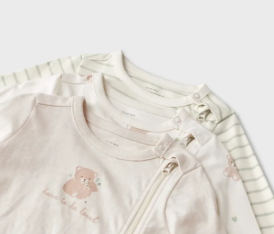 3 Baby-Schlafanzüge, Bärchen