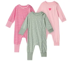3 Baby-Schlafanzüge, Herzen