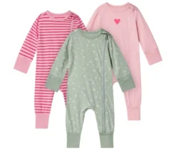 3 Baby-Schlafanzüge, Herzen