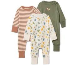 3 Baby-Schlafanzüge, Waldtiere