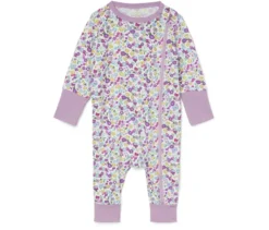 Baby-Schlafanzug, Blumen