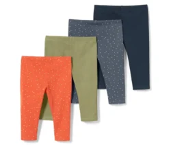 4 Baby-und-Kleinkinder-Leggings in 3/4-Länge