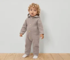 Baby-Walkoverall mit Merinowolle