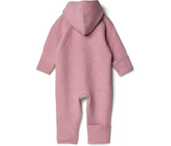 Baby-Walkoverall mit Merinowolle, rosa