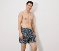 Badeshorts, Alloverprint