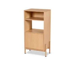 Badschrank mit Holzfurnier