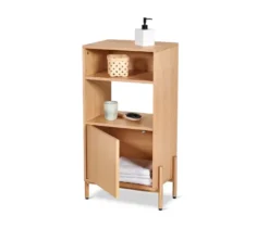 Badschrank mit Holzfurnier