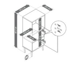 Badschrank »SONARI« mit Tür