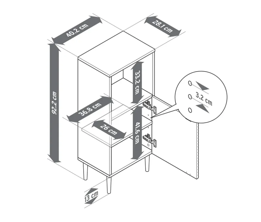 Badschrank »SONARI« mit Tür