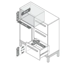 Bad-Sideboard »Eklund«, anthrazit