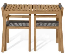 Balkon-Set mit Textilgeflecht
