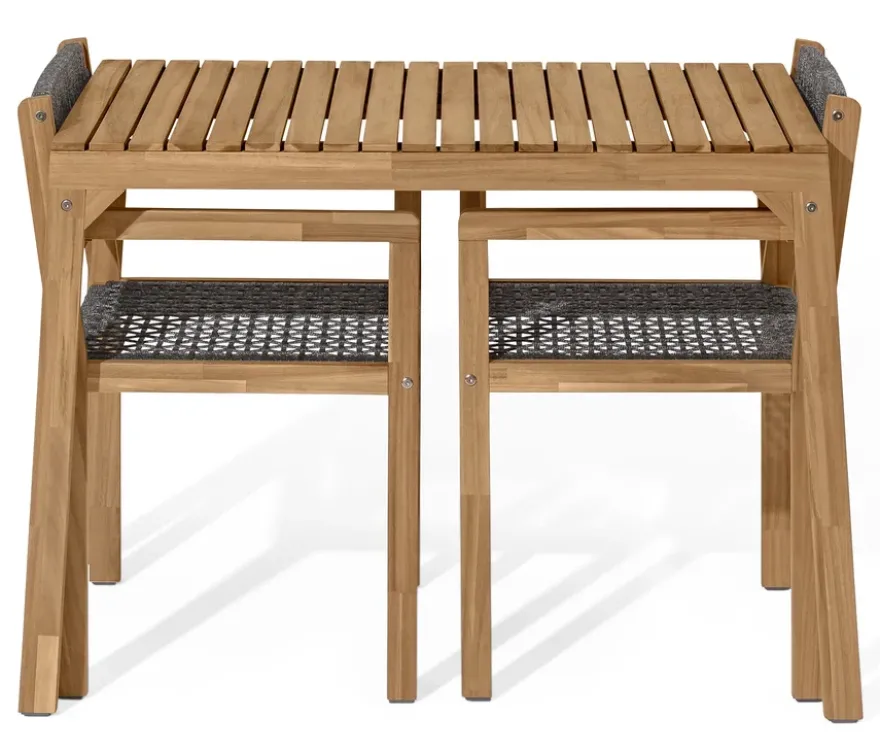 Balkon-Set mit Textilgeflecht
