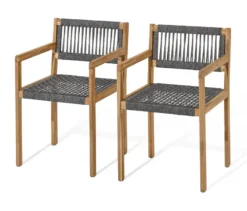 Balkon-Set mit Textilgeflecht